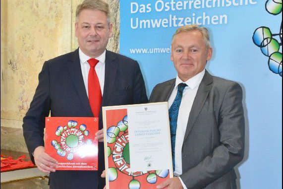 Die Windmöller Flooring Products WFP GmbH wurde mit dem österreichischen Umweltzeichen ausgezeichnet.