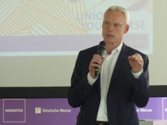 Zufrieden mit dem Anmeldestand zur Domotex 2018: Dr. Andreas Gruchow, Mitglied des Vorstands der Deutschen Messe AG.