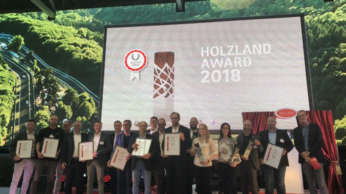 Die Sieger des Holzland-Awards 2018. Bild: holzforum-online