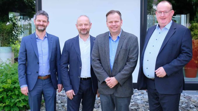 Der wiedergewählte Vorstand des vdp (v.l.):  Dr. Peter Hamberger, Volker Kettler, Michael Schmid und Bernhard ter Hürne. Foto: vdp